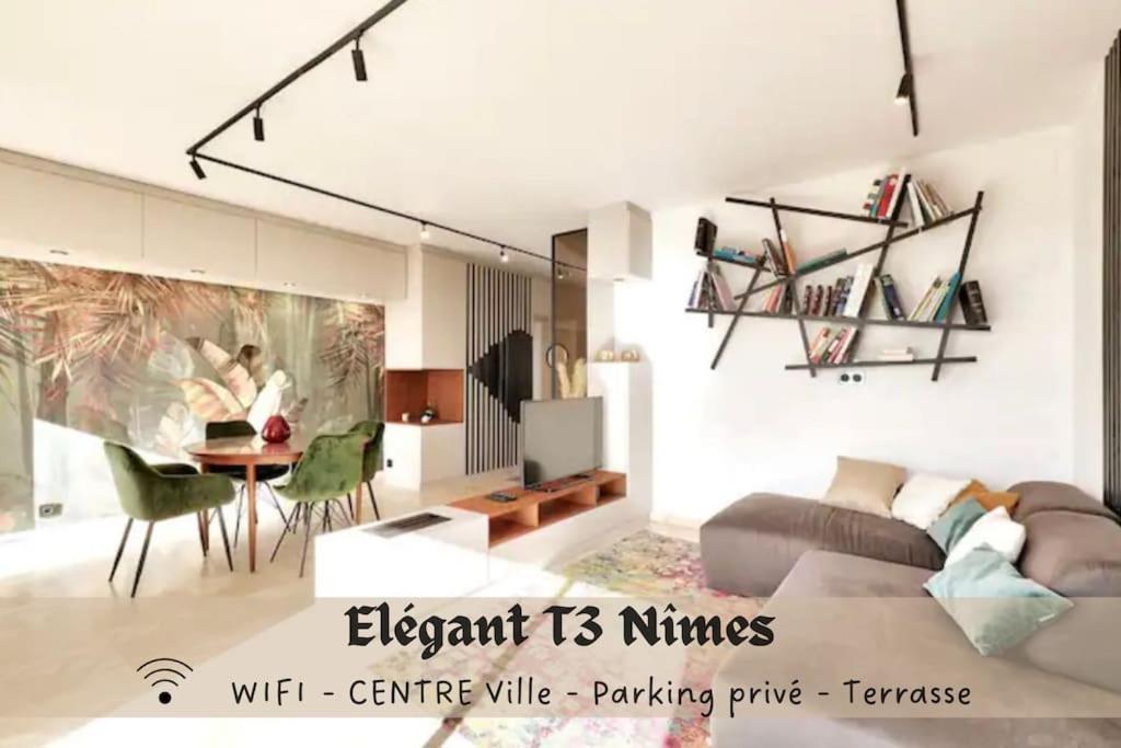L'Elegant T3Nimes Parking-Centre Ville Kültér fotó